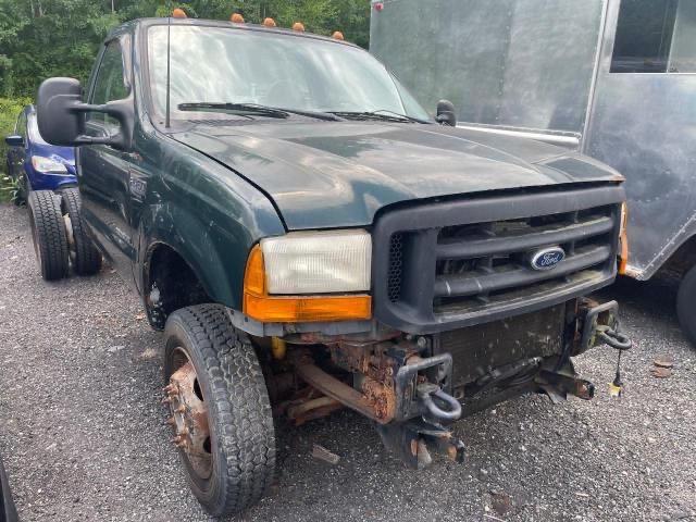 1FDXF47F11EA41171 - 2001 FORD F450 SUPER DUTY GREEN photo 1