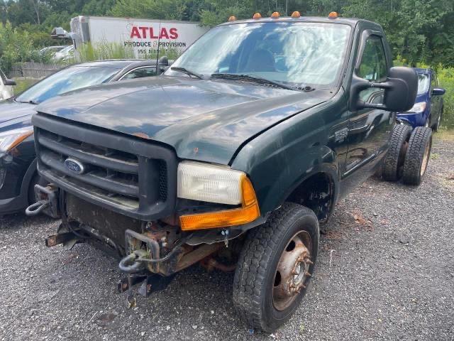 1FDXF47F11EA41171 - 2001 FORD F450 SUPER DUTY GREEN photo 2