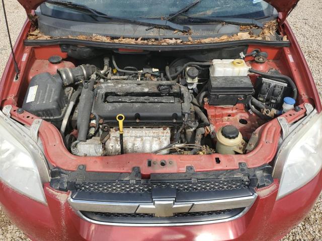 KL1TD5DE3AB102202 - 2010 CHEVROLET AVEO LS Qırmızı foto 11