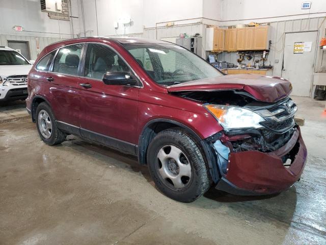 5J6RE4H37AL072211 - 2010 HONDA CR-V LX BURGUNDY photo 4