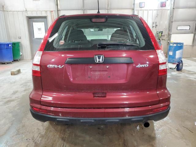 5J6RE4H37AL072211 - 2010 HONDA CR-V LX BURGUNDY photo 6