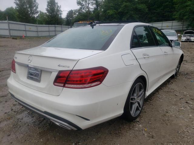 WDDHF6HB5FB129560 - 2015 MERCEDES-BENZ E 400 4MATIC WHITE photo 4