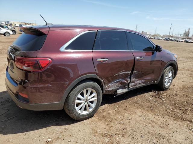 5XYPG4A30KG533988 - 2019 KIA SORENTO L BURGUNDY photo 3