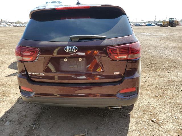 5XYPG4A30KG533988 - 2019 KIA SORENTO L BURGUNDY photo 6