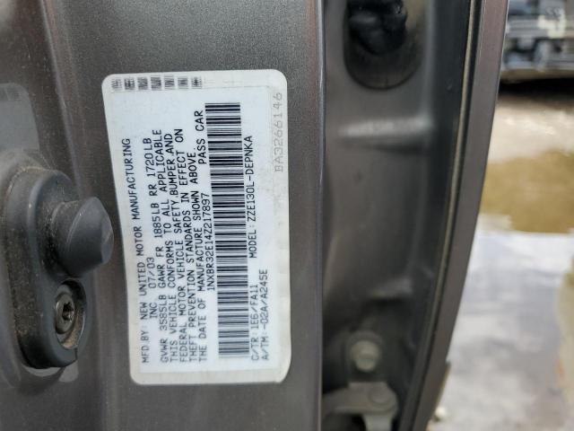 1NXBR32E14Z217897 - 2004 TOYOTA COROLLA CE GRAY photo 12