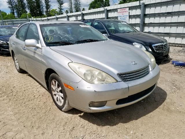 JTHBA30G845016278 - 2004 LEXUS ES 330 SILVER photo 1