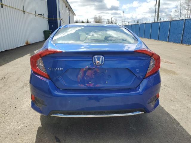 2HGFC2F71KH020775 - 2019 HONDA CIVIC EX BLUE photo 6