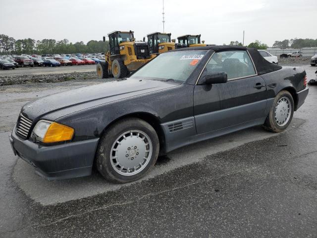 WDBFA66E0MF023471 - 1991 MERCEDES-BENZ 500 SL BLACK photo 1