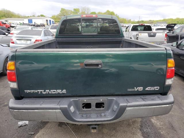 5TBBT44114S451699 - 2004 TOYOTA TUNDRA ACCESS CAB SR5 GREEN photo 6