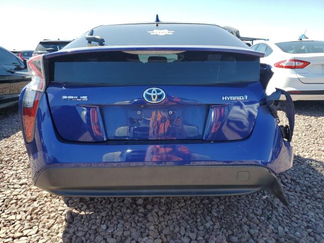 JTDKARFU1G3522679 - 2016 TOYOTA PRIUS BLUE photo 6