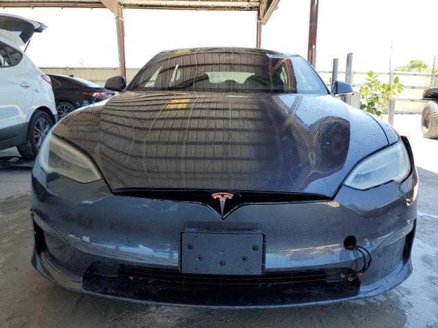 5YJSA1E57MF439591 - 2021 TESLA MODEL S Մոխրագույն լուսանկար 5
