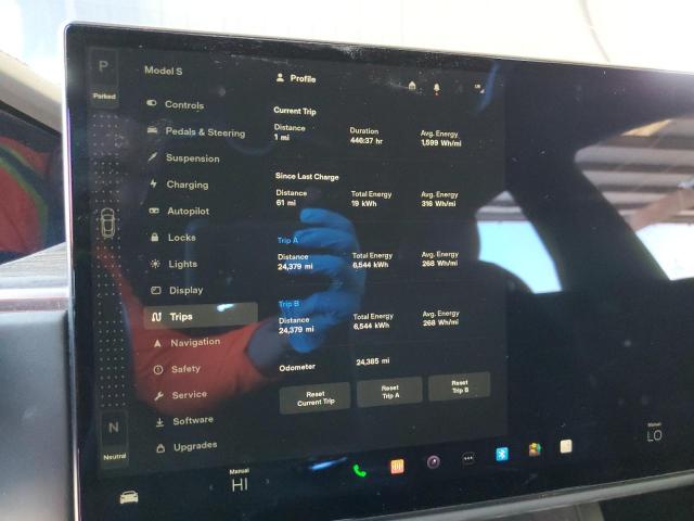 5YJSA1E57MF439591 - 2021 TESLA MODEL S Մոխրագույն լուսանկար 9