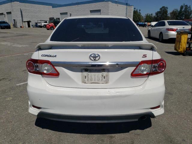 5YFBU4EE2DP110231 - 2013 TOYOTA COROLLA BASE WHITE photo 6