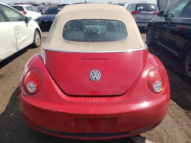 3VWPF31Y87M416059 - 2007 VOLKSWAGEN NEW BEETLE CONVERTIBLE RED photo 6