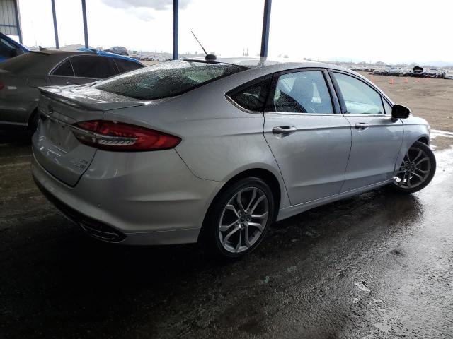 3FA6P0T90HR164317 - 2017 FORD FUSION SE SILVER photo 3