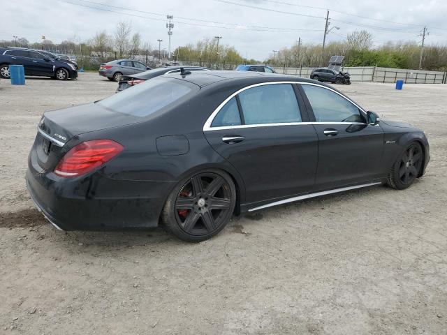 WDDUG7JB5FA166500 - 2015 MERCEDES-BENZ S 63 AMG BLACK photo 3