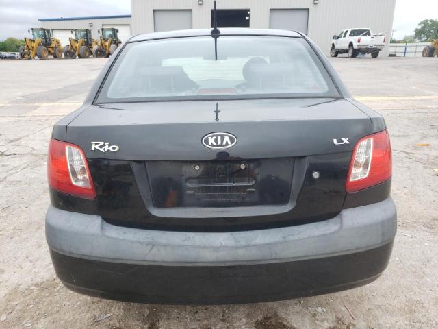 KNADE223996504432 - 2009 KIA RIO BASE BLACK photo 6