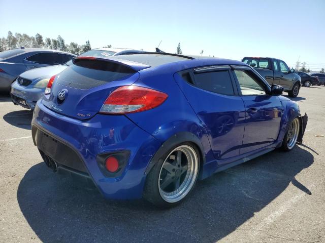 KMHTC6AE5DU160306 - 2013 HYUNDAI VELOSTER TURBO BLUE photo 3