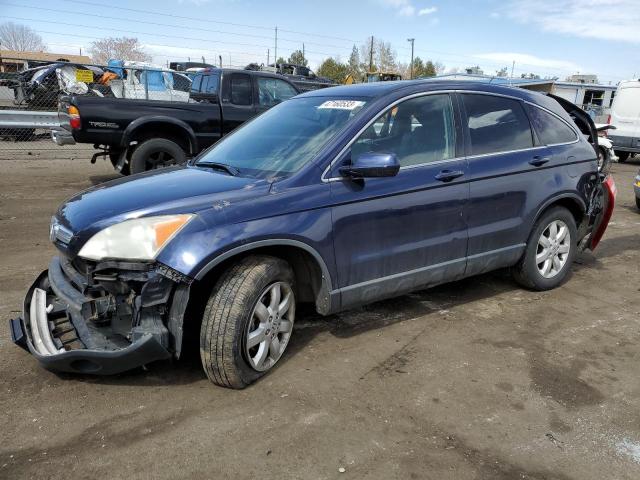 JHLRE48748C019617 - 2008 HONDA CR-V EXL BLUE photo 1