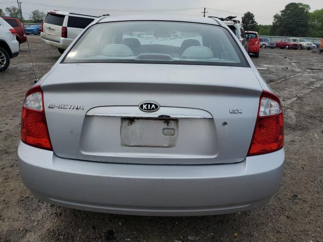 KNAFE121065359493 - 2006 KIA SPECTRA LX SILVER photo 6