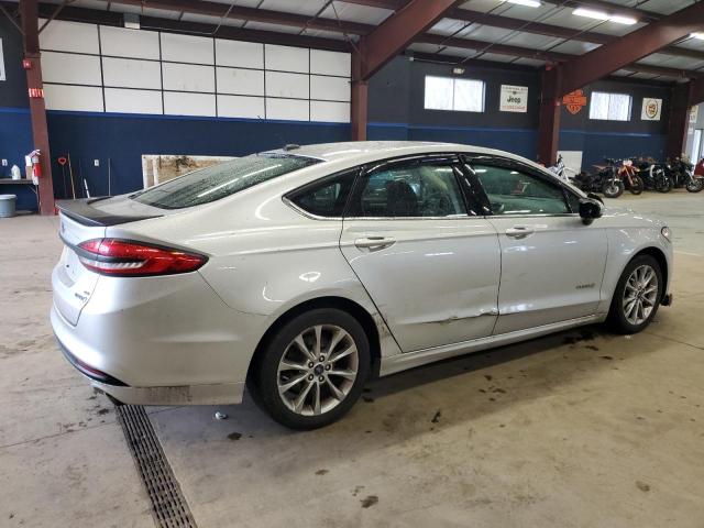 3FA6P0LU9HR318222 - 2017 FORD FUSION SE HYBRID SILVER photo 3