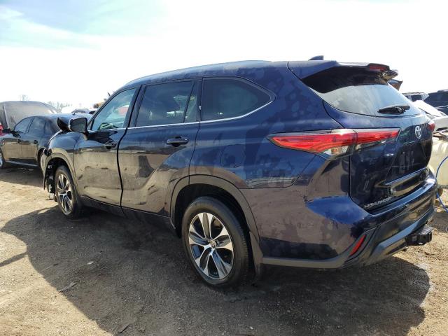 5TDGZRBH5LS020810 - 2020 TOYOTA HIGHLANDER XLE BLUE photo 2