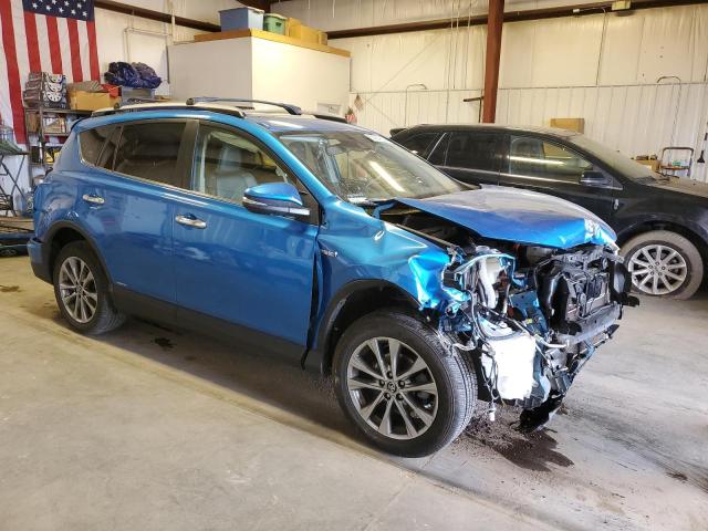 JTMDJREV7JD155369 - 2018 TOYOTA RAV4 HV LIMITED BLUE photo 4