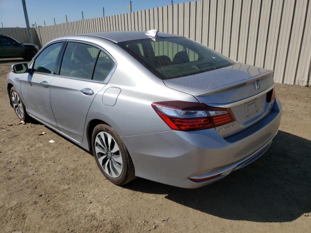 JHMCR6F56HC015104 - 2017 HONDA ACCORD HYBRID EXL SILVER photo 2