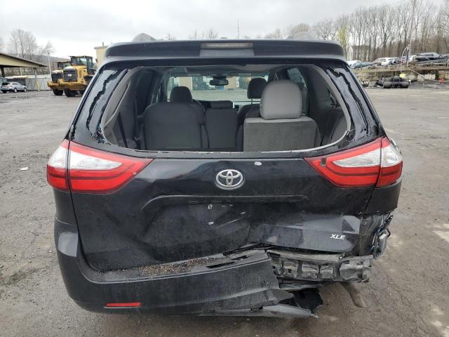 5TDYK3DC7GS756046 - 2016 TOYOTA SIENNA XLE BLACK photo 6