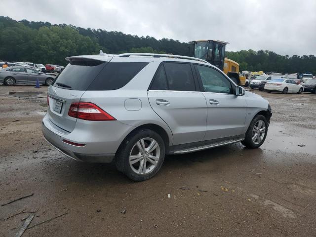 4JGDA5HB5CA009711 - 2012 MERCEDES-BENZ ML 350 4MATIC SILVER photo 3