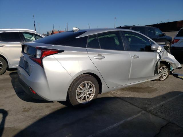 JTDKARFU0L3102843 - 2020 TOYOTA PRIUS L SILVER photo 3