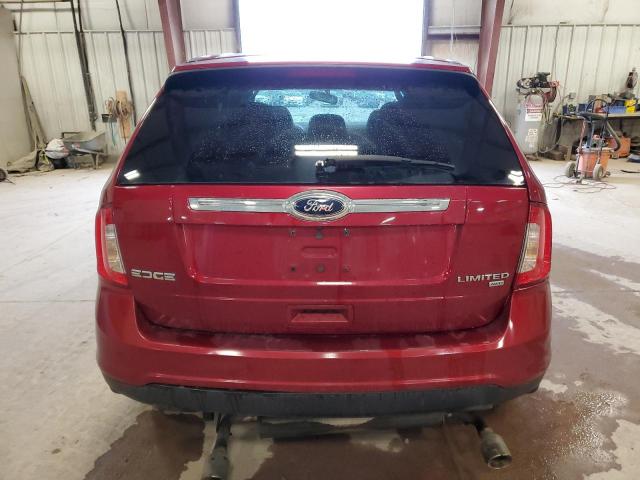 2FMDK4KC7DBA15475 - 2013 FORD EDGE LIMITED RED photo 6