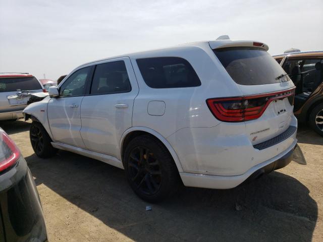 1C4SDJGJ1LC116487 - 2020 DODGE DURANGO SRT WHITE photo 2