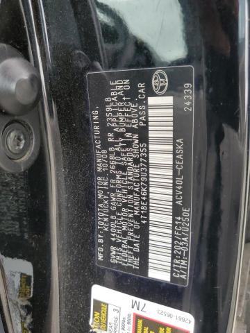 4T1BE46K79U377355 - 2009 TOYOTA CAMRY BASE BLACK photo 12