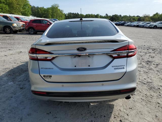 3FA6P0RU3JR141549 - 2018 FORD FUSION TITANIUM/PLATINUM HEV SILVER photo 6