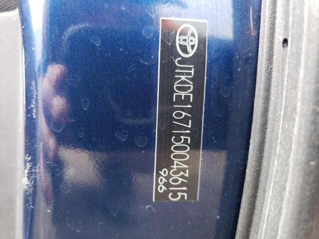 JTKDE167150043615 - 2005 TOYOTA SCION TC 蓝色 照片 12