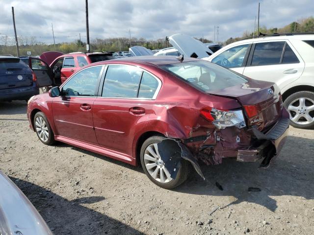 4S3BMBL66C3031250 - 2012 SUBARU LEGACY 2.5I LIMITED RED photo 2