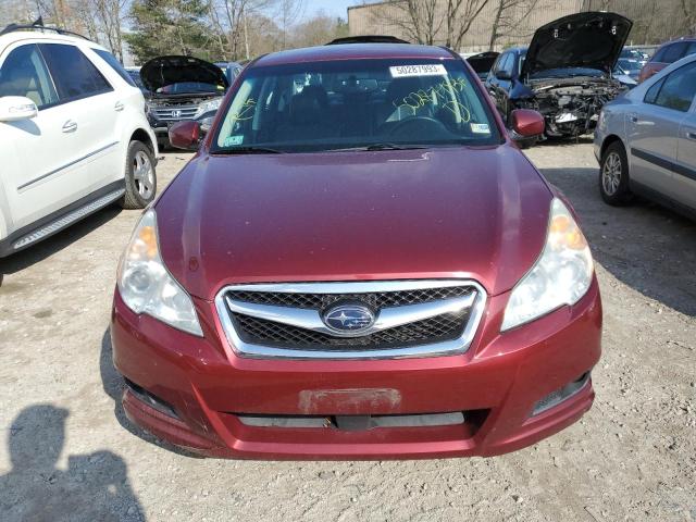 4S3BMBL66C3031250 - 2012 SUBARU LEGACY 2.5I LIMITED RED photo 5