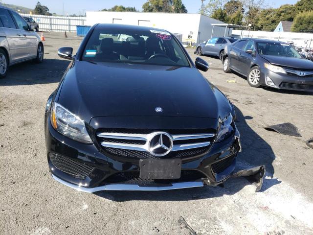 55SWF4KB9FU014986 - 2015 MERCEDES-BENZ C 300 4MATIC BLACK photo 5