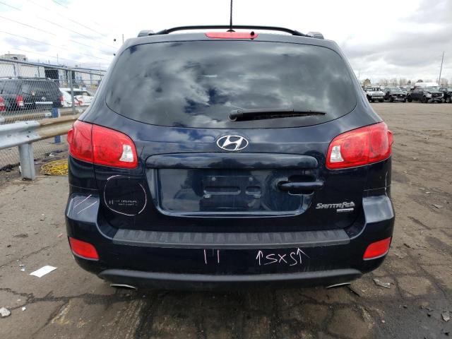 5NMSH73E78H168859 - 2008 HYUNDAI SANTA FE SE BLUE photo 6