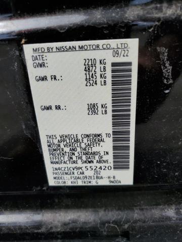 1N4CZ1CV9PC552420 - 2023 NISSAN LEAF SV PLUS BLACK photo 12