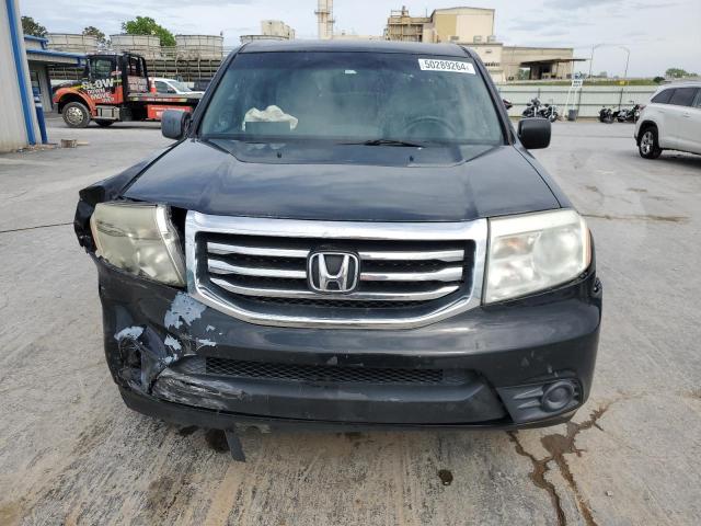 5FNYF3H21CB033118 - 2012 HONDA PILOT LX BLACK photo 5