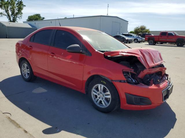 1G1JA5SH0C4119108 - 2012 CHEVROLET SONIC LS 红色 照片 4