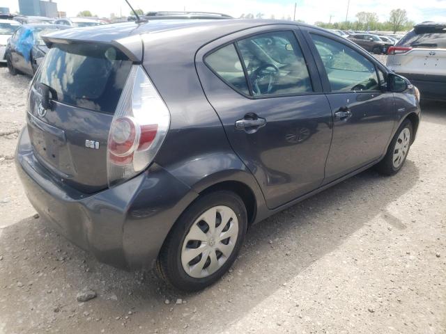 JTDKDTB3XE1082908 - 2014 TOYOTA PRIUS C GRAY photo 3