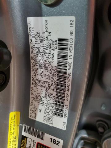 3TMJU4GN6EM164374 - 2014 TOYOTA TACOMA DOUBLE CAB PRERUNNER GRAY photo 12