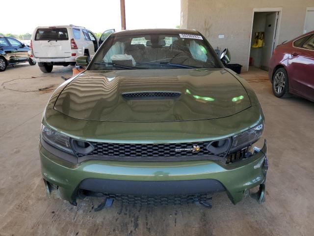 2C3CDXGJ6NH180925 - 2022 DODGE CHARGER SCAT PACK GREEN photo 5