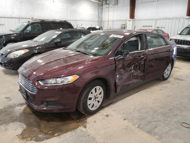3FA6P0G71DR295744 - 2013 FORD FUSION S BURGUNDY photo 1