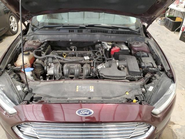 3FA6P0G71DR295744 - 2013 FORD FUSION S BURGUNDY photo 11