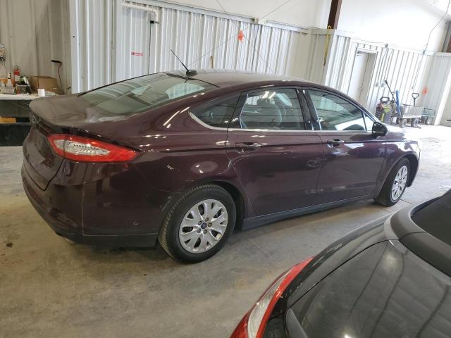 3FA6P0G71DR295744 - 2013 FORD FUSION S BURGUNDY photo 3