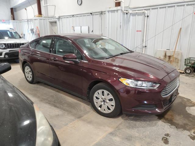 3FA6P0G71DR295744 - 2013 FORD FUSION S BURGUNDY photo 4